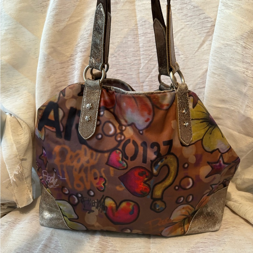Vintage Lesportsac Graffiti Spray Paint - Picture 2 of 13